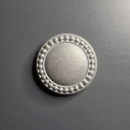 ROSACE "PERLE" ALU BRUT Diam. 80mm