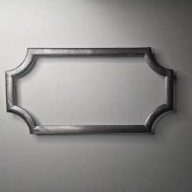 RECTANGLE AVEC ANGLES ARRONDIS ALU BRUT S4 460X240X6mm