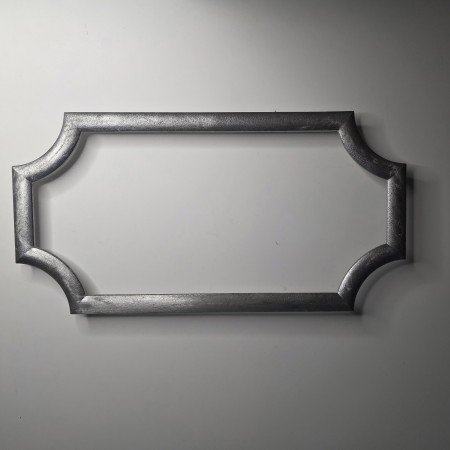 RECTANGLE AVEC ANGLES ARRONDIS ALU BRUT S4 460X240X6mm