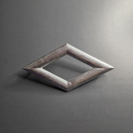 LOSANGE DEMI-ROND S1 ALU BRUT400X210X6mm