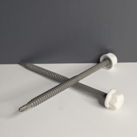 VIS TÊTALU P1 A BOIS 6.3X100 TK 12 AUTOPERCEUSE BLANC (100PIECES)