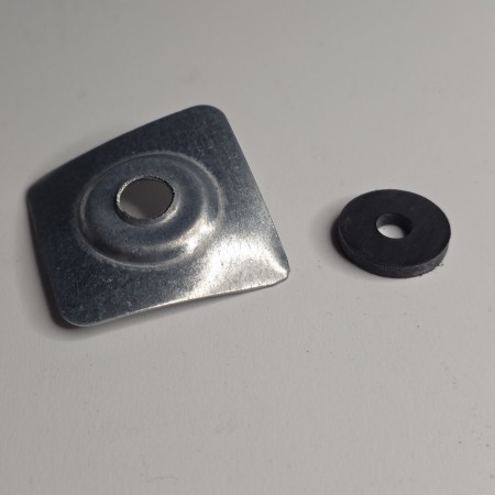 CARTE 10 PLAQUETTES 40X40RONDELLE NEOPRENE 20X7X3