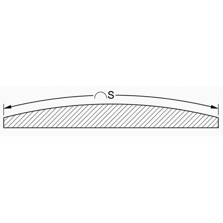 Tympan frontal — Grecatec® Cintré 250/80